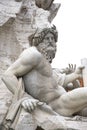 Piazza Navona, fontana dei Fiumi del Bernini in Ro