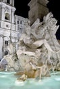Piazza Navona Fountain, Rome Royalty Free Stock Photo