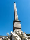 The Piazza Navona with its Fountains by Bernini and Della Porta in Rome Italy Royalty Free Stock Photo