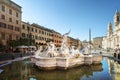 Piazza Navona in morning time, Rome. Italy Royalty Free Stock Photo