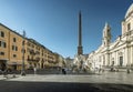 Piazza Navona in morning time, Rome. Italy