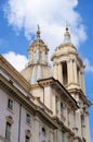 Sant Agnese church in Piazza Navona Rome Royalty Free Stock Photo