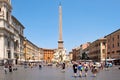 Piazza Navona in Rome on a sunny summer day Royalty Free Stock Photo