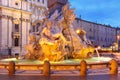 Piazza Navona Square in the morning, Rome, Italy. Royalty Free Stock Photo