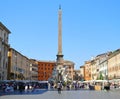Piazza Navona in a summer morning in Rome