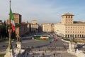 Piazza and Palazzo Venezia in Rome, Italy Royalty Free Stock Photo