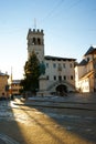 Piazza a Pieve di Cadore Royalty Free Stock Photo
