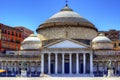 Piazza Plebiscito, Naples Royalty Free Stock Photo