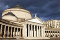 Piazza Plebiscito in Naples with San Francesco di Paola Church