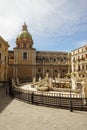 Piazza Pretoria, a square in the center of Palermo, Sicily, Italy