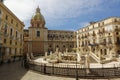 Piazza Pretoria, a square in the center of Palermo, Sicily, Italy