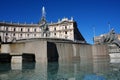 Piazza Repubblica, Rome at night, panorama Royalty Free Stock Photo