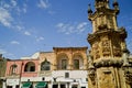 Piazza Salandra with the palaces and the Spire of the Immaculate Conception. NardÃ², Lecce, Puglia, Italy-4 Royalty Free Stock Photo