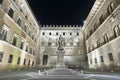 Night scene of Siena, Tuscany, Italy. Royalty Free Stock Photo