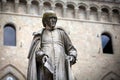 Piazza Salimbeni in Siena, Tuscany. Royalty Free Stock Photo