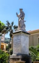 Piazza San Antonio. Monument and Statue of A S. Antonino Abbate