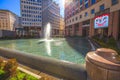 Piazza San Babila fountain Royalty Free Stock Photo