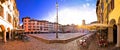 Piazza San Giacomo in Udine sunset panoramic view Royalty Free Stock Photo