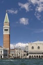 Piazza San Marco against a beautiful sky, Venice, Italy Royalty Free Stock Photo