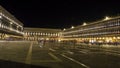 Piazza San Marco, aka Saint Mark Square in Venice, Italy at night Royalty Free Stock Photo