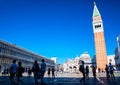 Piazza San Marco with the Basilica of Saint Mark in Venice, Italy Royalty Free Stock Photo