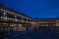 Piazza San Marco at night Venice, Italy Royalty Free Stock Photo