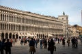 Piazza San Marco crowded with tourists in Venice Italy