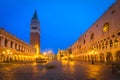 Piazza San Marco at dawn, Venice, Italy Royalty Free Stock Photo