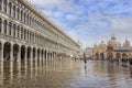 Piazza San Marco during flood (acqua alta)