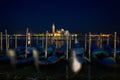 Piazza San Marco at night Venice. Royalty Free Stock Photo