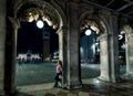 Piazza San Marco at night in Venice, Italy Royalty Free Stock Photo