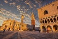 Piazza San Marco and Palazzo Ducale in Venice Royalty Free Stock Photo