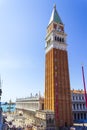 St Mark Campanile Piazza San Marco Venice Italy Royalty Free Stock Photo