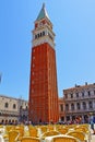 Piazza San Marco and St Mark Campanile Venice Italy Royalty Free Stock Photo