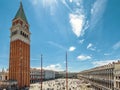 St Mark`s Square with Campanile, Venice, Italy Royalty Free Stock Photo