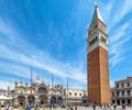 Piazza San Marco or St Mark`s Square in Venice, Italy Royalty Free Stock Photo