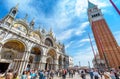 Piazza San Marco or St Mark`s Square in Venice, Italy Royalty Free Stock Photo