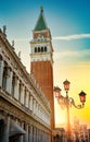 Piazza San Marco at sunrise Royalty Free Stock Photo