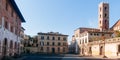Piazza San Martino and Lucca Cathedral,lucca,italy,europe Royalty Free Stock Photo