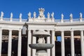 Piazza San Pietro Bernini Colonnade - Rome Royalty Free Stock Photo