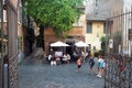 Piazza Santa Maria della Scala in Rome, Italy