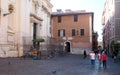 Piazza Santa Maria della Scala in Rome, Italy