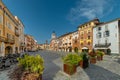 Piazza Santarosa in Savigliano, Italy