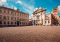 Piazza Sordello Saint Peter cathedral - italian travel destinations - Mantua italy