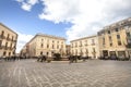 Piazza (Square) Archimede in Ortigia, Siracusa. Sicily, Italy Royalty Free Stock Photo