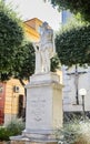Piazza Tasso in Sorrento. Monument of Torquato Tasso Royalty Free Stock Photo