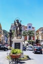 Piazza Tasso in Sorrento. Sant Antonio Abate Monument