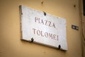 Piazza Tolomei in Siena, Tuscany