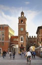 Piazza Trento e Trieste in Ferrara. Italy