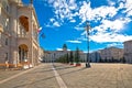 Piazza Unita d Italia square in city of Trieste view, Friuli Venezia Giulia Royalty Free Stock Photo